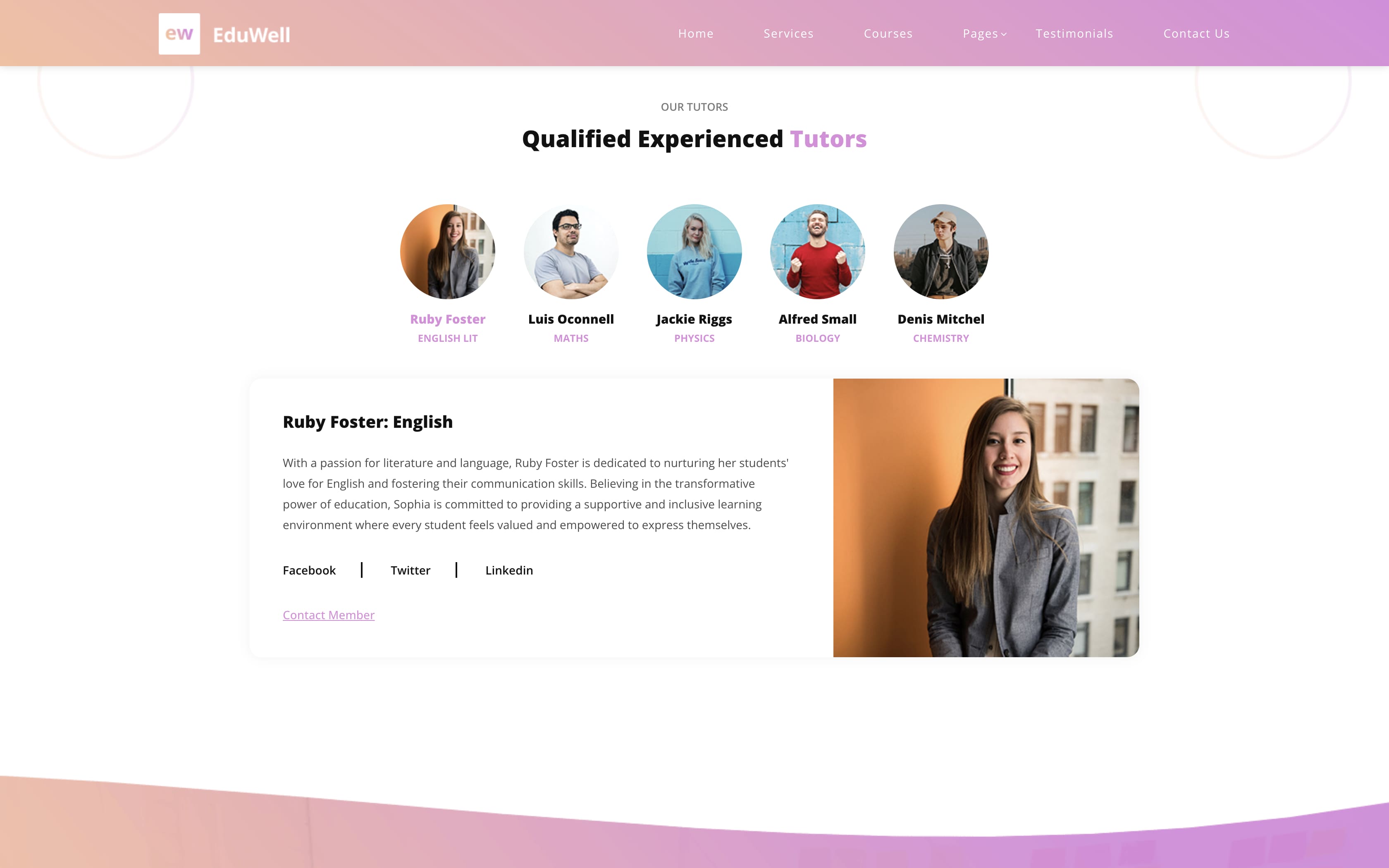 Tutoring Website 5